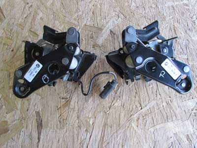 BMW Hood Latches Locks (Left and Right Set) 51237206453 F01 F10 F12 5, 6, 7 Series4